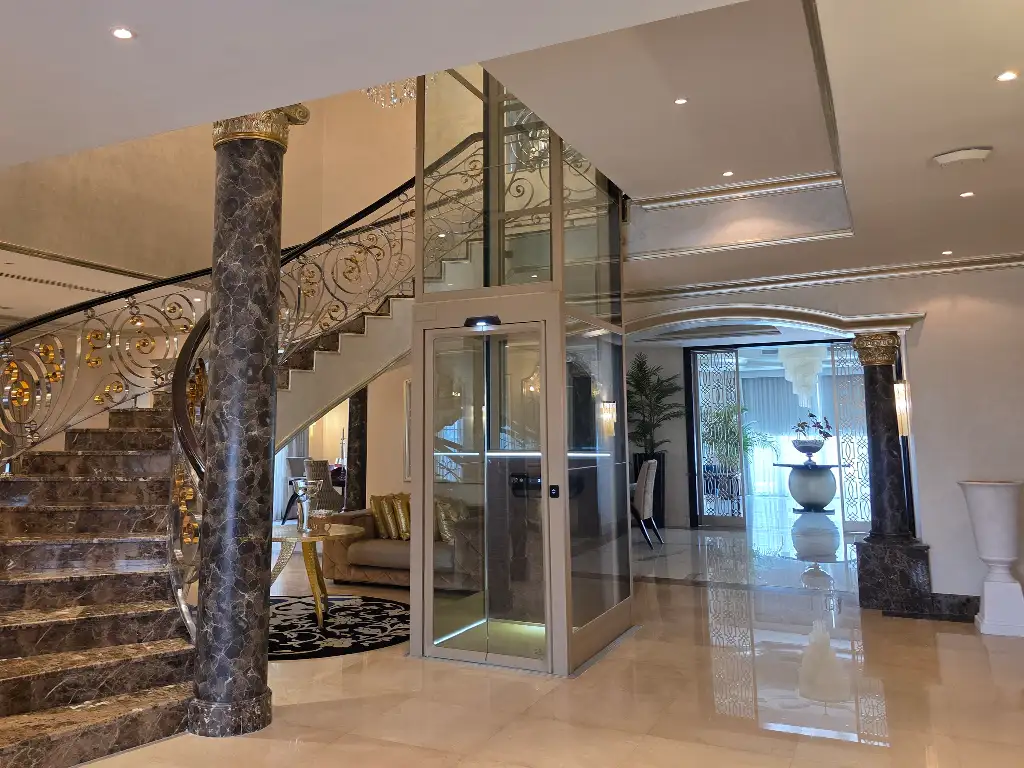 Cibes V80 Elegance Home Lift Installation in a Luxury Villa in Dubai